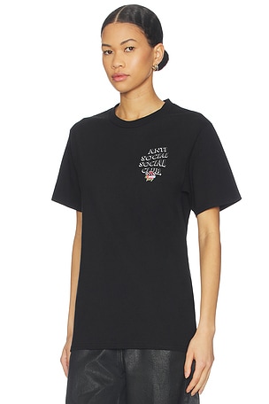 Anti social social club camiseta en color negro