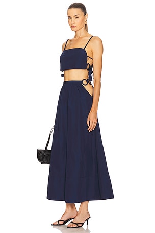 Geometric Top And Voluminous Skirt Set ADRIANA DEGREAS