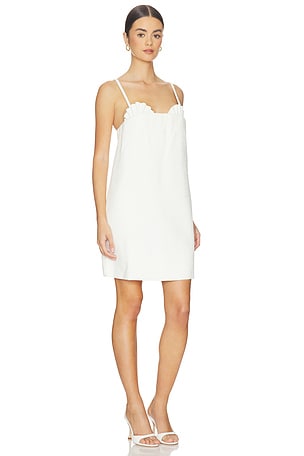 ADRIANA DEGREAS La Mer Coquillage Mini Dress in Ivory