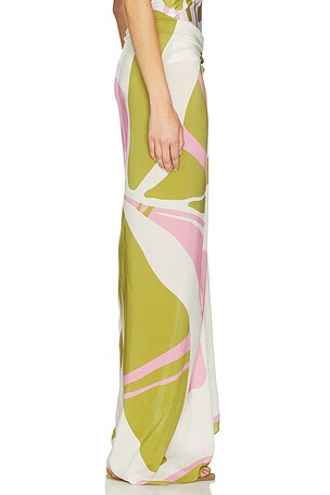 ADRIANA DEGREAS Balearic Panneau in Green,Pink