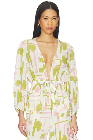 Balearic Voluminous Sleeves Blouse ADRIANA DEGREAS