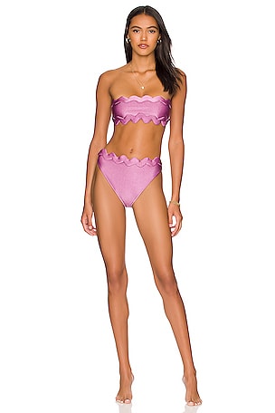 Moves High Leg Bandeau Bikini Set ADRIANA DEGREAS