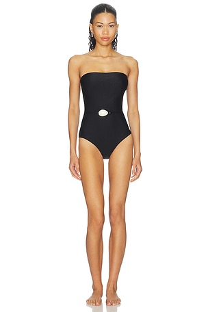 BELTED STRAPLESS SWIMSUIT ストラップレスワンピース ADRIANA DEGREAS