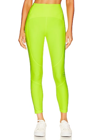 Beyond Yoga Spacedye At Your Leisure High Waisted Midi Legging in True  Chartreuse Heather