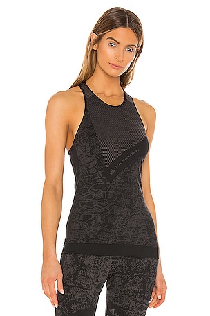 adidas by Stella McCartney ESS SL Tank in Black in Black