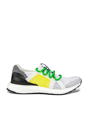 adidas gazelle silver green womens Adidas x Stella McCartney Women's Ultraboost 5 White / Semi-Solar Slime /  Yellow Running Shoes main image 0