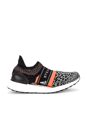 adidas by Stella McCartney ASMC ULTRABOOST 3D KNIT Black Signal Orange REVOLVE