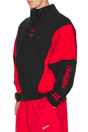 adidas Originals x Willy Chavarria Watsonville Mockneck Sweater in Black