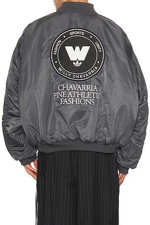 adidas Originals x Willy Chavarria Bomber Jacket in Black