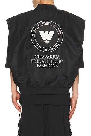 adidas Originals x Willy Chavarria Padded Vest in Black