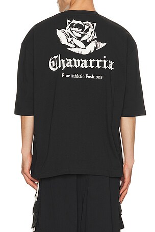 adidas Originals x Willy Chavarria Logo Tee in Black