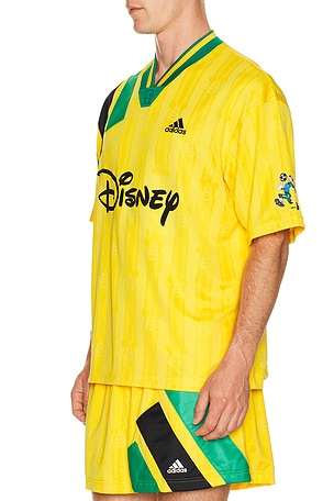 adidas Originals x Brain Dead x Disney Football Jersey in Yellow