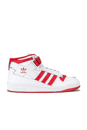 Adidas forum mid refined white online