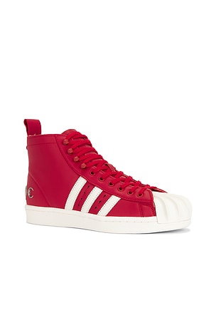 adidas Originals Mid Top Sneaker in Red
