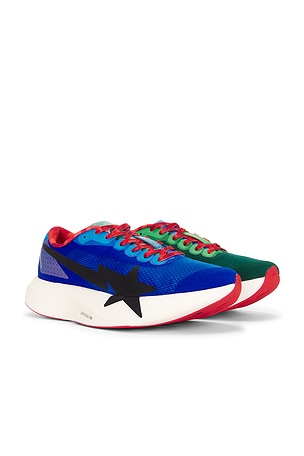 adidas Originals x Bape World Cup Adizero Evo Sl Bape H0me Sneakers in Blue, Red, & Green. Size Mens 10 / Womens 11. Also