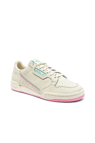 adidas gazelle silver green womens adidas Originals Continental 80 Glow Pink White Trainers  Awesome Shoes
