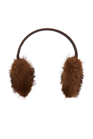 Adrienne Landau The Vee Earmuff in Brown