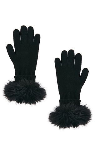 Adrienne Landau The Cashmere Glove in Black
