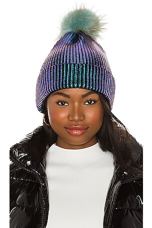 Adrienne Landau Faux Fur Pom Pom Hat NWT Adrienne Landau  display picture 2