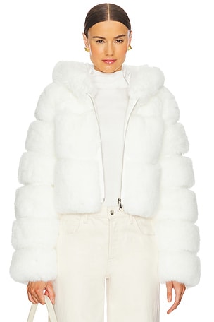 The Lina Faux Fur Jacket Adrienne Landau