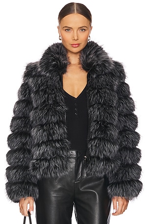 BLOUSON THE LANDAU FAUX FUR Adrienne Landau