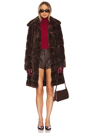 MANTEAU LONG FAUX FUR Adrienne Landau