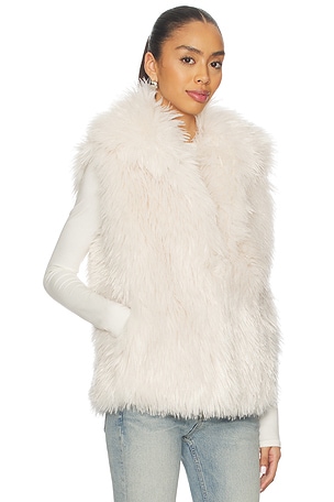 Adrienne Landau Imogen Vest in Ivory