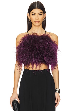 Feather Halter Top Adrienne Landau