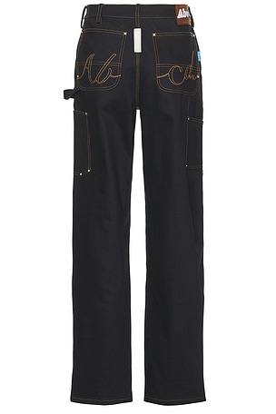 Advisory Board Crystals Cordura Crystal Rivet Denim in Blue