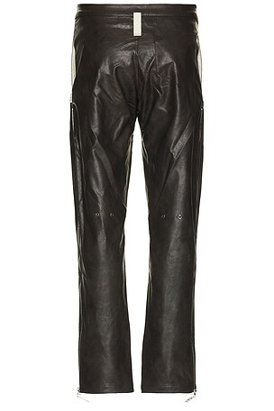 Advisory Board Crystals Aged Faux Leather Zip Pant