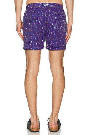 Arrels Barcelona Altinha x Malika Favre Exclusive Swim Shorts in Blue in Blue