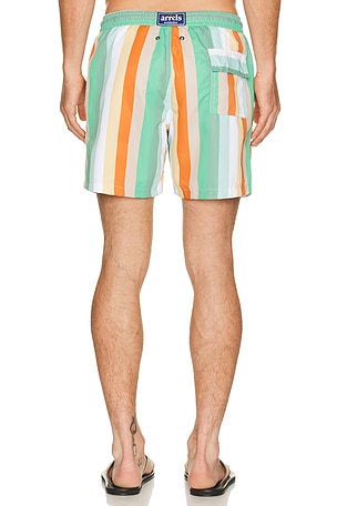 Arrels Barcelona Classic Swim Shorts in Orange,Green
