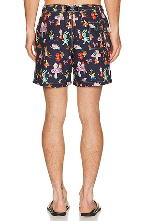 Arrels Barcelona Catch The Wind x Gary Baseman Exclusive Swim Shorts in Blue in Blue