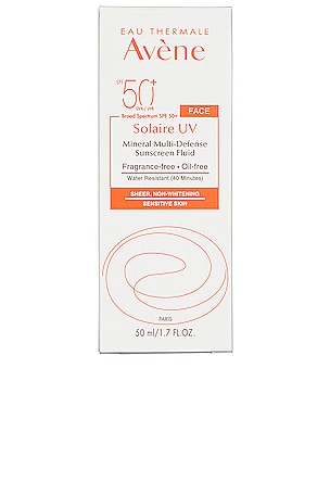 Avene Solaire UV Mineral Multi-Defense Sunscreen Fluid SPF 50 in Beauty: NA