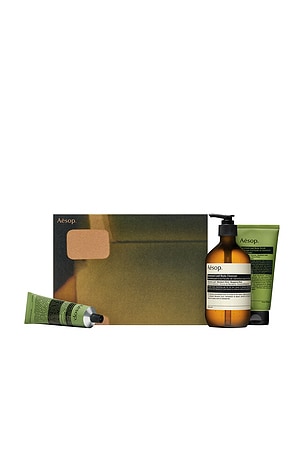 SET  CORPORAL PARA VACACIONES GERANIUM LEAF BODY TRIO Aesop