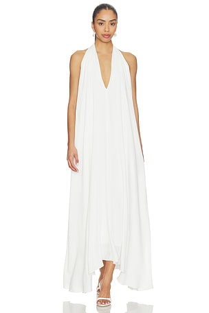 VESTIDO LONGO DRAPEADO AEXAE