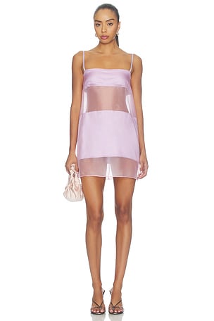 Silk Two Tone Mini Dress AEXAE