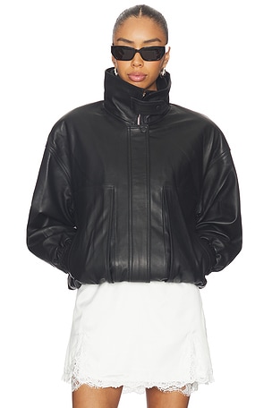 Leather Collar Jacket AEXAE