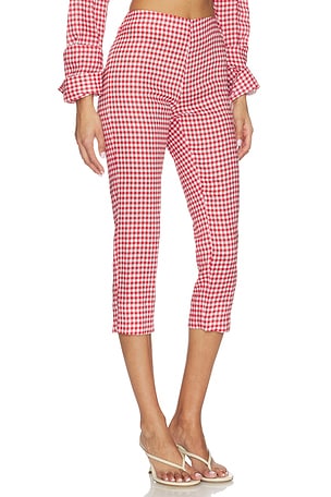 AEXAE PANTALON CAPRI en Rouge