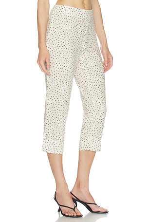 AEXAE Linen Capri Pant in Cream