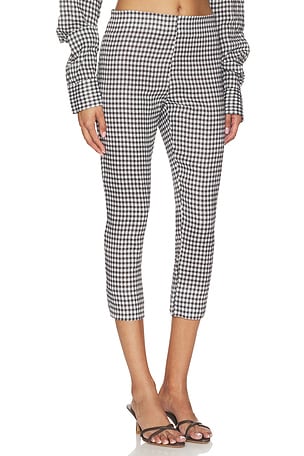 AEXAE x REVOLVE Linen Capri Pant in Black & White