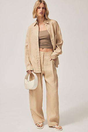 Linen Highrise Trousers AEXAE