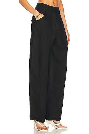 AEXAE Linen Trousers in Black