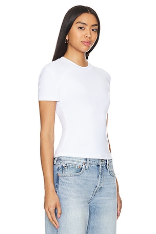 AEXAE Crop T Shirt in White