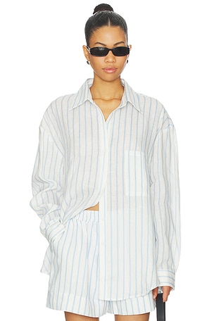 x REVOLVE Linen Woven Shirt AEXAE