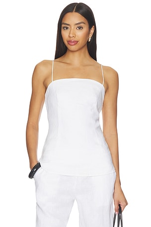 Linen Strap Top AEXAE