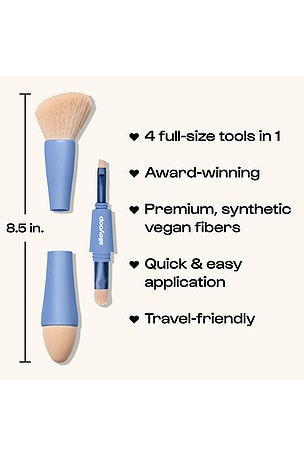 Alleyoop Multi-tasker Brush 4-in-1 Makeup Brush in Beauty: NA