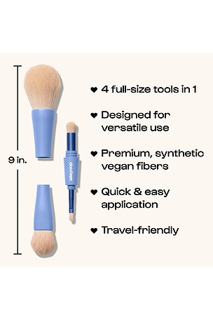 Alleyoop Overachiever 4-in-1 Makeup Brush in Beauty: NA