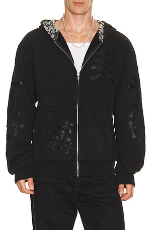 Affliction Tompson Hoodie in Black