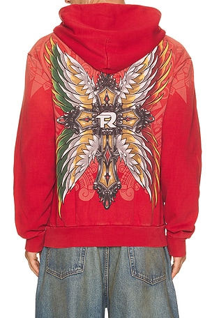 Affliction sudadera N/A en color rojo